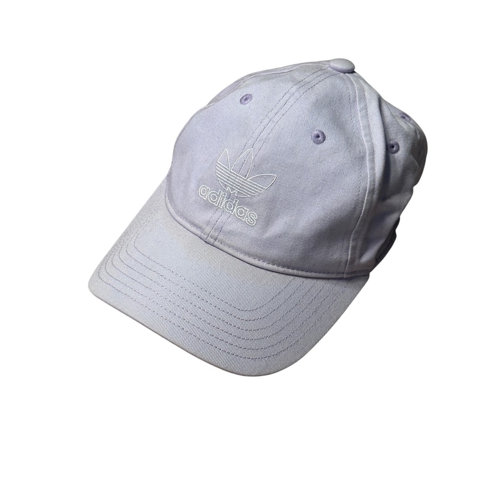 Adidas Originals Women Lavender Purple Trefoil Logo Hat